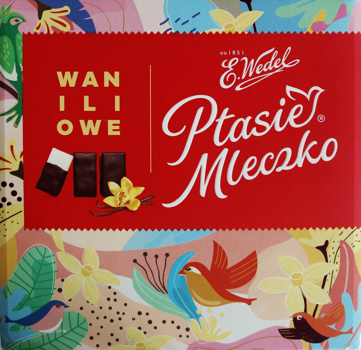 Ptasie Mleczko Chocolate Covered Vanilla Marshmallow (Birds Milk Chocolate), 13.4 Oz.