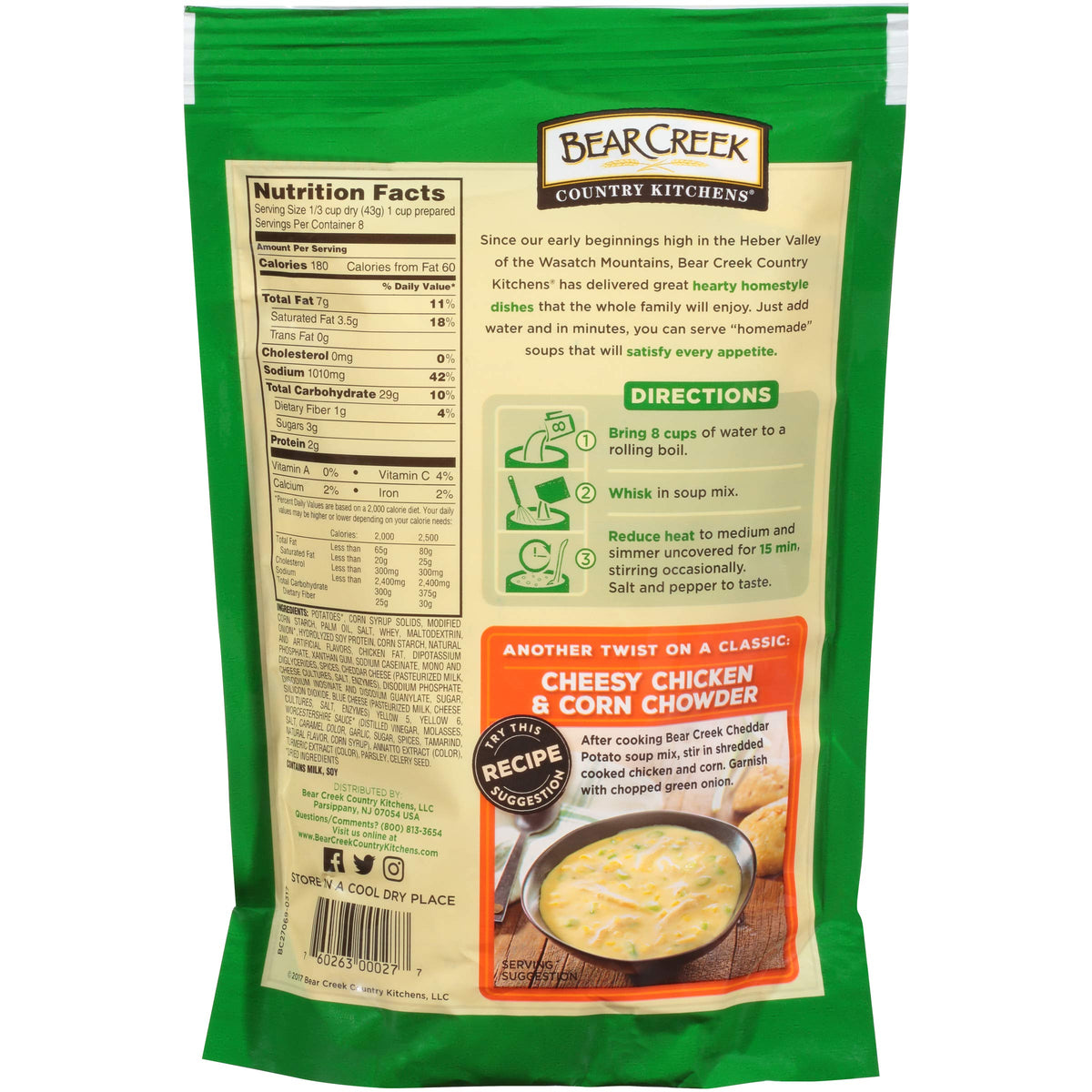 Bear Creek Soup Mix, Cheddar Potato, 12.1 Ounce (Pack Of 6)