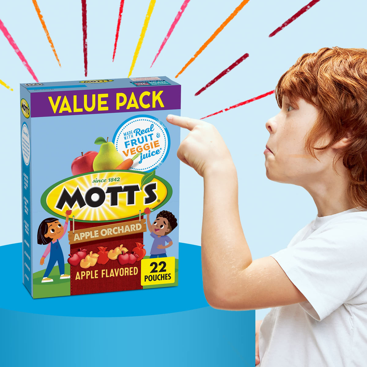 Motts Fruit Flavored Snacks, Apple Orchard, Gluten Free, 40 ct (Pack of 5)