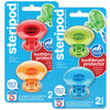 Steripod Clip-On Toothbrush Protector, Keeps Toothbrush Fresh And Clean, Fits Most Manual And Electric Toothbrushes, Blue, Green
