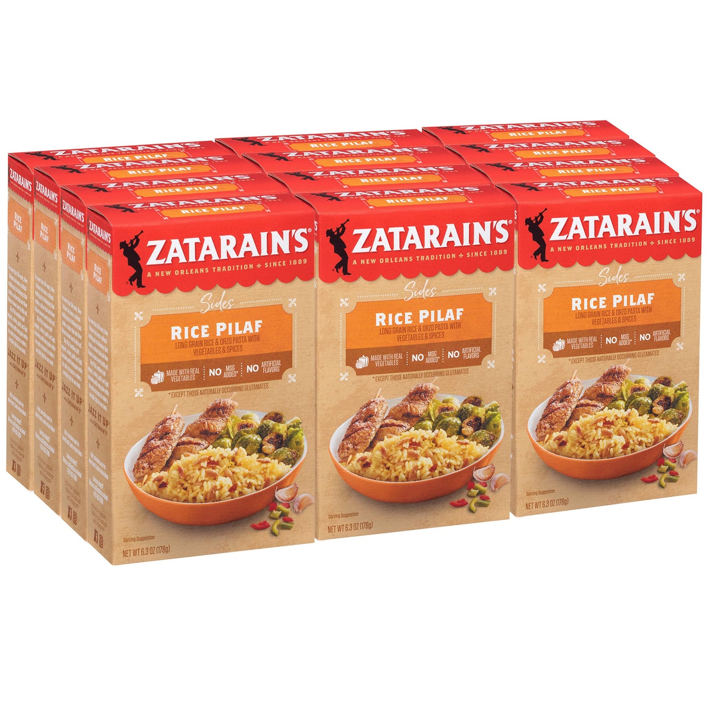 Zatarain'S Rice Pilaf, 6.3 Oz (Pack Of 12)