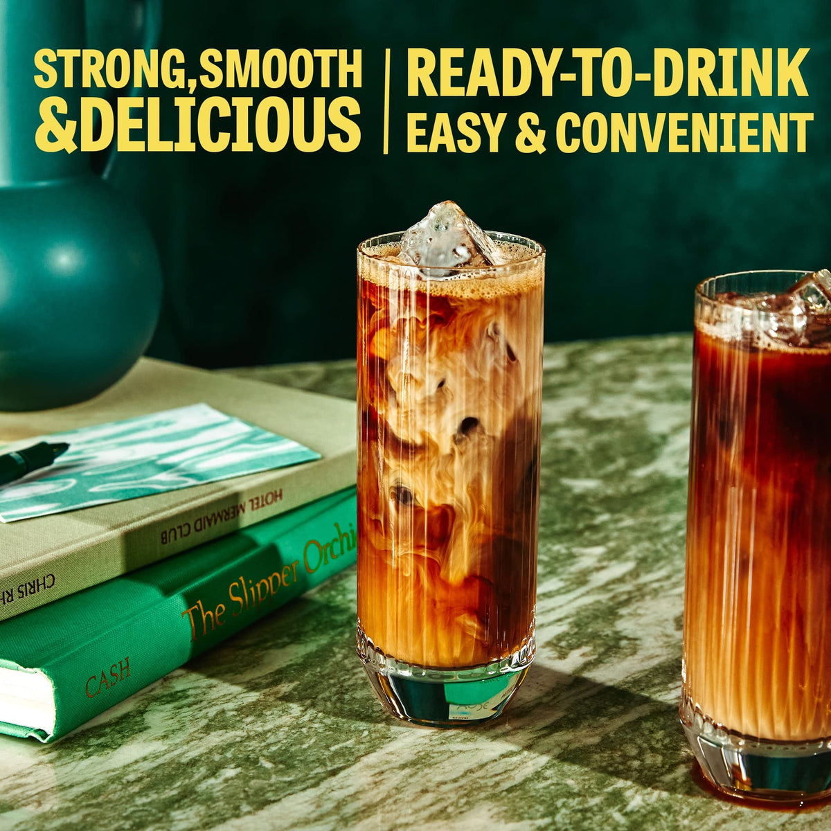 Wandering Bear Extra Strong Organic Cold Brew Coffee, Straight Black, 32 fl oz, 1 pack - Smooth, Organic, Unsweetened, Shelf-Sta