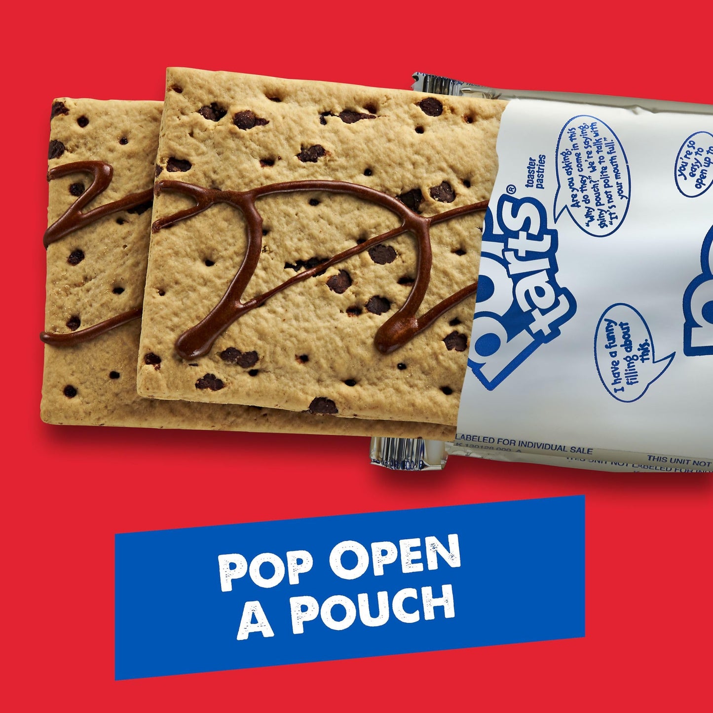 Pop-Tarts Toaster Pastries, Breakfast Foods, Kids Snacks, Frosted Chocolate Chip (96 Pop-Tarts)