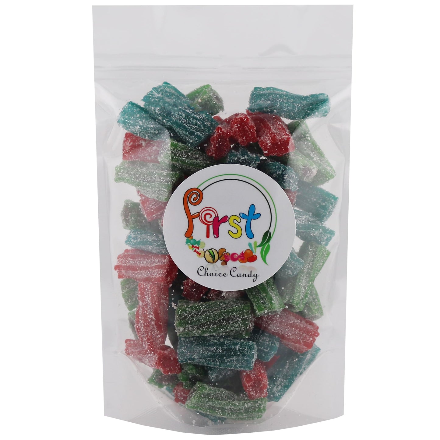 Firstchoicecandy Sour Licorice Twist Bites, Twisteroos Pectin Filled Sour Bites (2.2 Pound, Assorted)