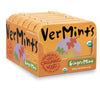 Organic Breath Mints By Vermints, Gingermint Flavor, All Natural, Non-Gmo, Nut Free, Gluten Free, Vegan, Ksa Kosher, Pack Of 6,