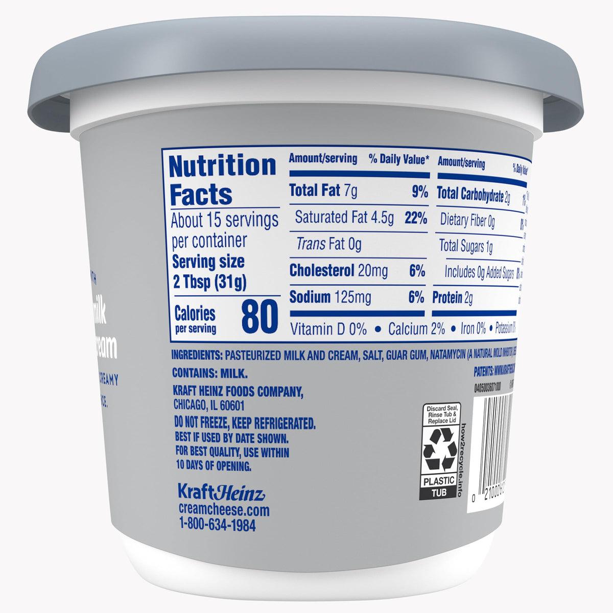 Philadelphia Original Cream Cheese Spread, 16 oz Tub
