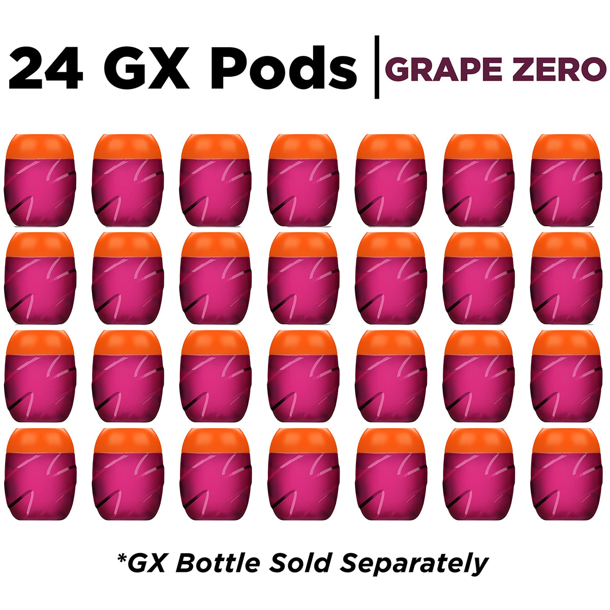 Gatorade Gx Hydration System - Non-Slip Squeeze Bottles & Drink Pods, 13 Fl Oz (Pack of 6), Zero Sugar, G  (24ct)