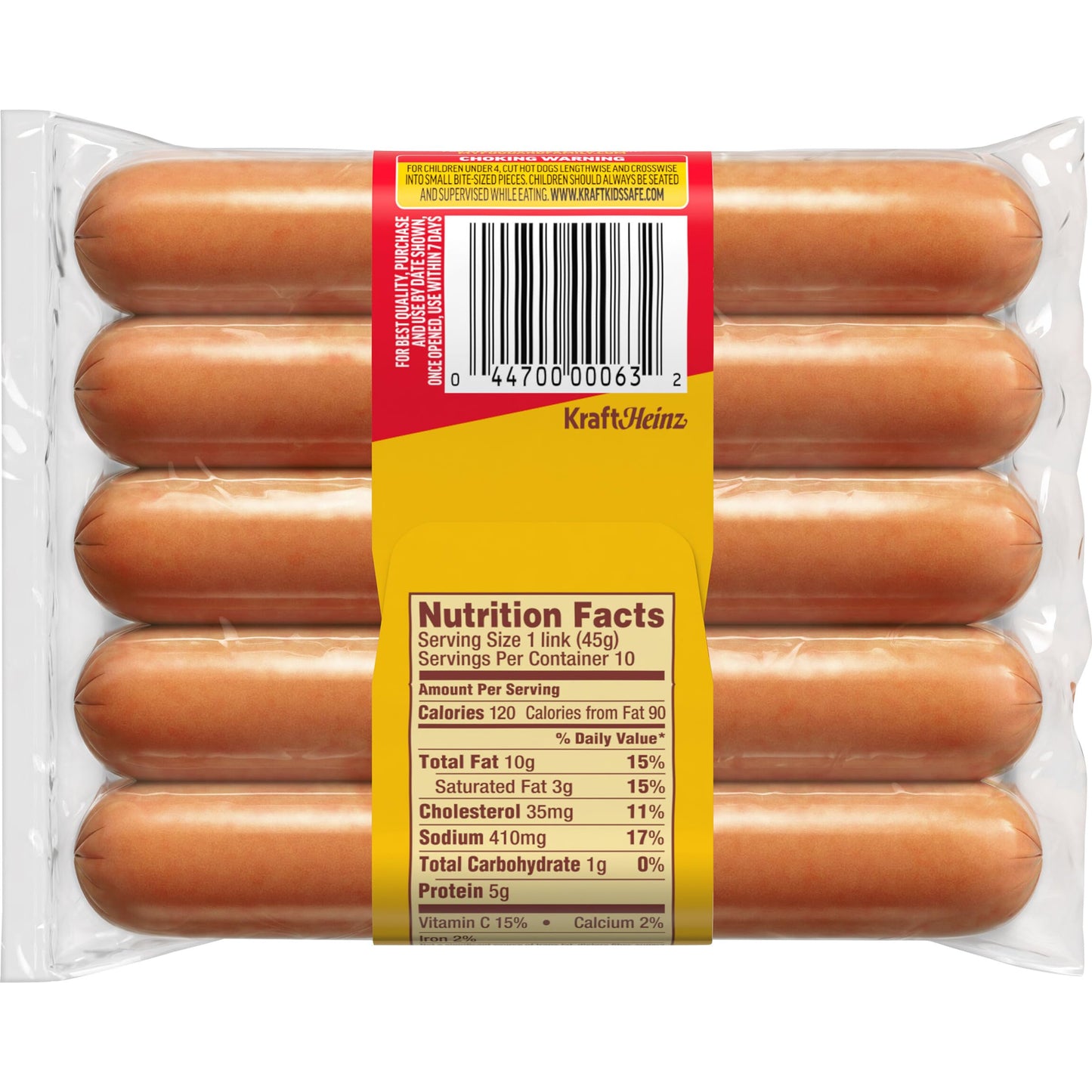 Oscar Mayer Classic Wieners Hot Dogs, 10 Ct Pack