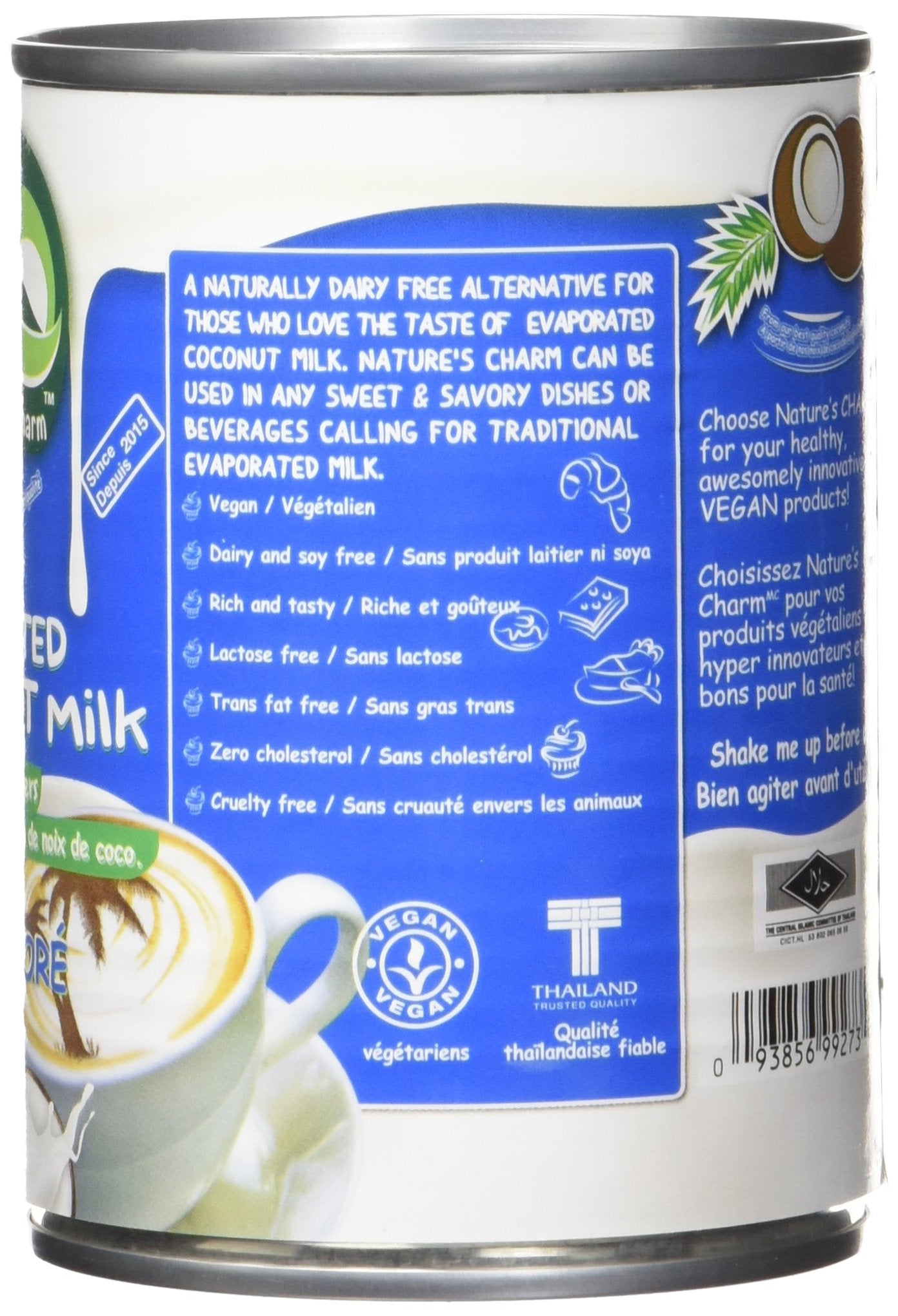 Natcharm Coconut Milk Evaporated, 12.2 oz