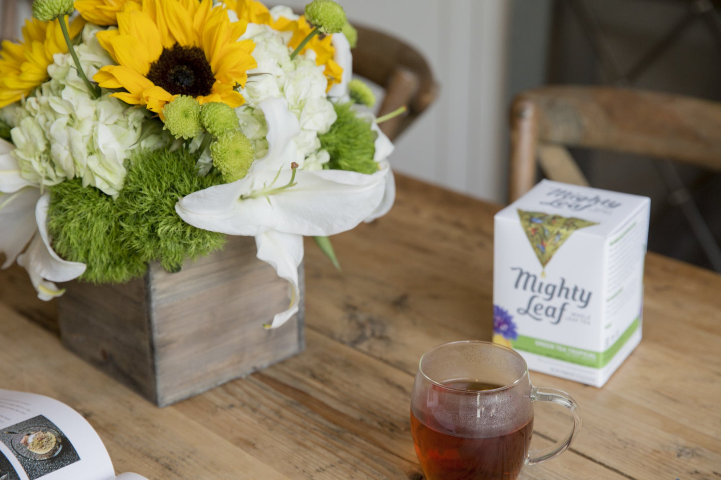 Mighty Leaf Green Tea, Tropical, 1.32Oz 15 Pouches