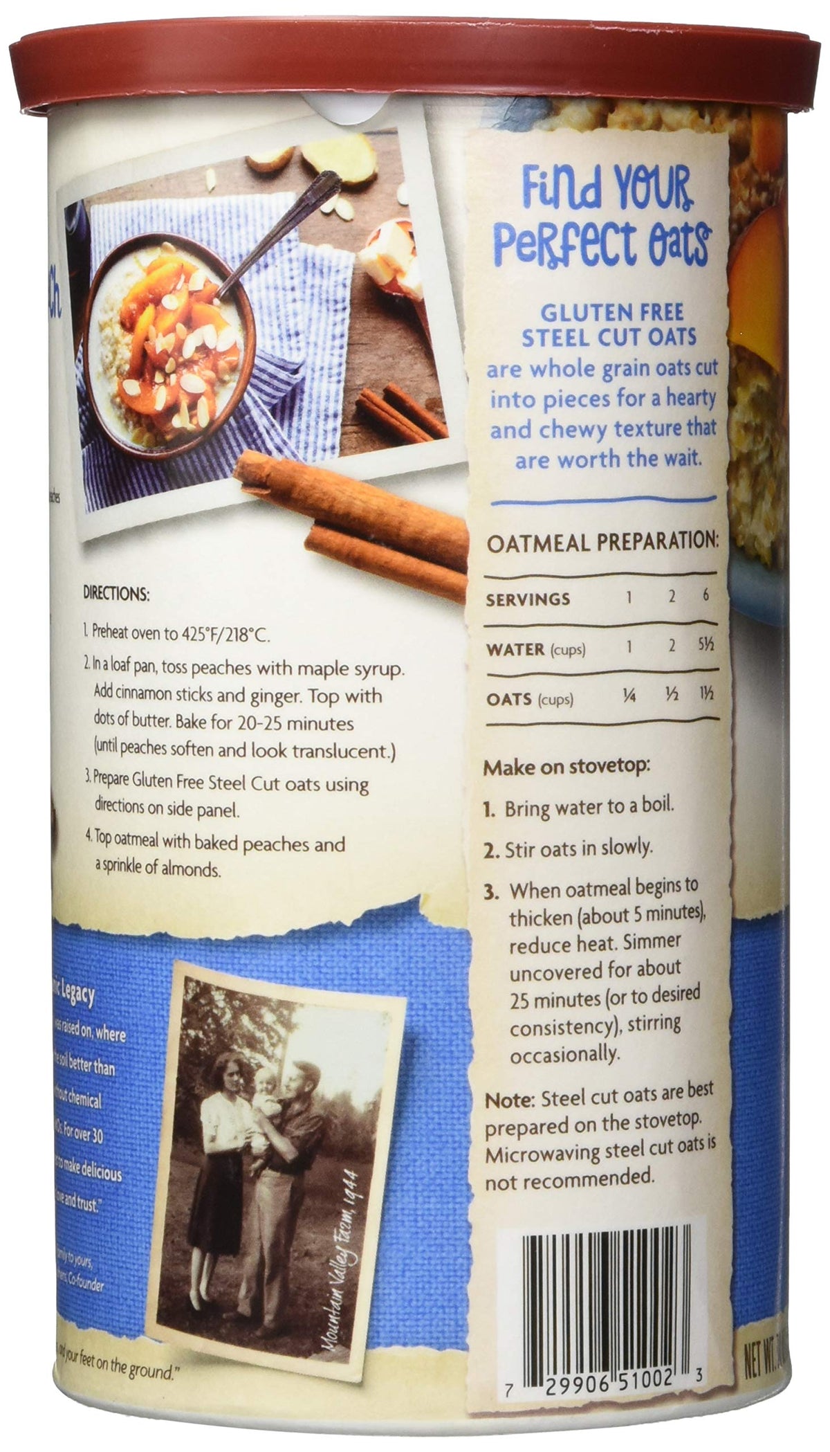 NATURES PATH OATS GF STEEL CUT ORG 30 OZ (Pack of 2)