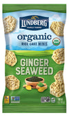Lundberg Organic Ginger Seaweed Rice Cake Minis, 5oz, Gluten-Free, Vegan, Whole Grain, USDA Certified Organic, Non-GMO Project V