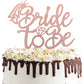 1 Pcs Bride To Be Cake Topper With Glitter Ring Bridal Shower Cake Pick Decorations For Wedding Engagement Theme Bachelorette Pa