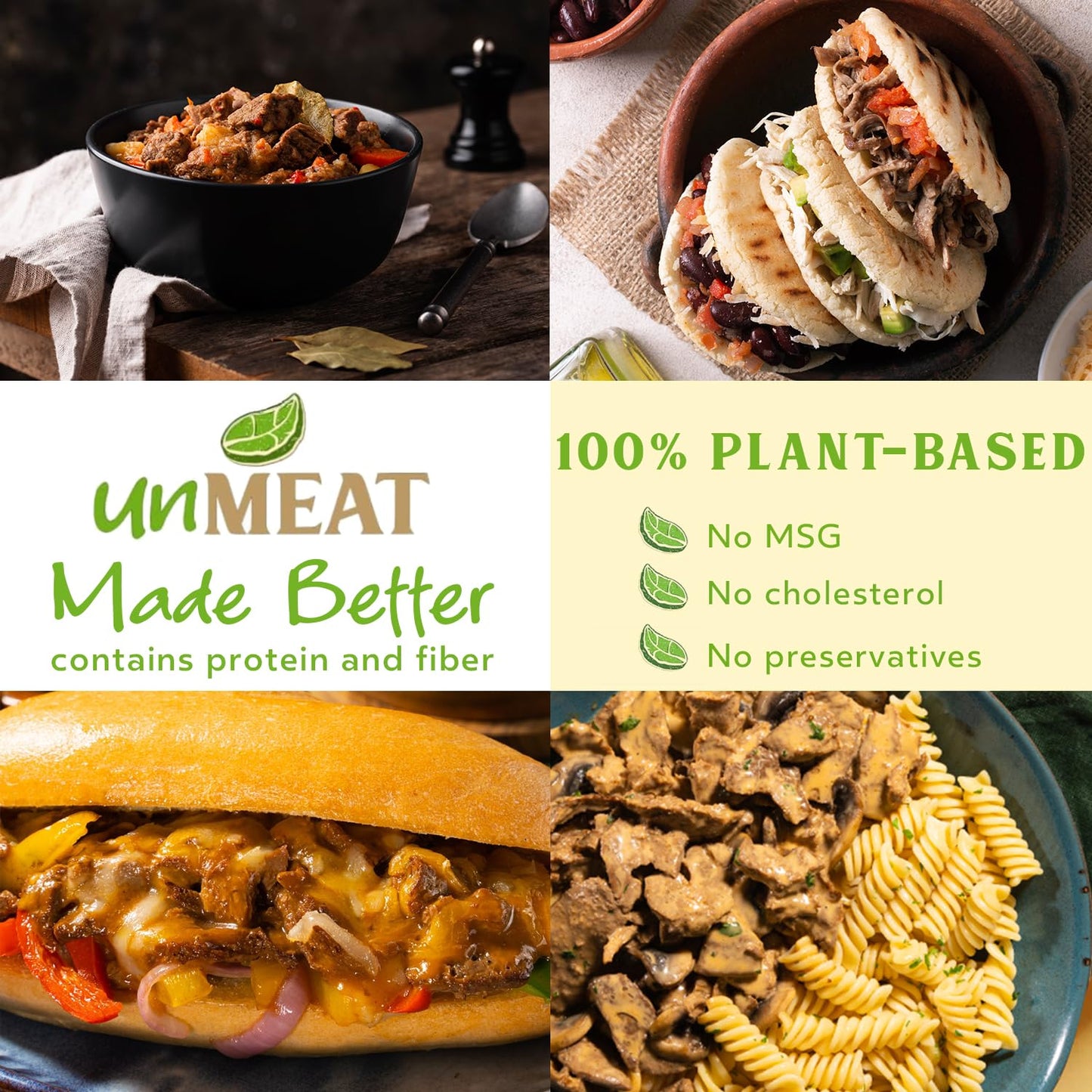 Unmeat Plant Based Meat | Easy To Prepare Plant Based Protein | Vegan Meat With Less Calories, Roast Beef Style, 12 Pack