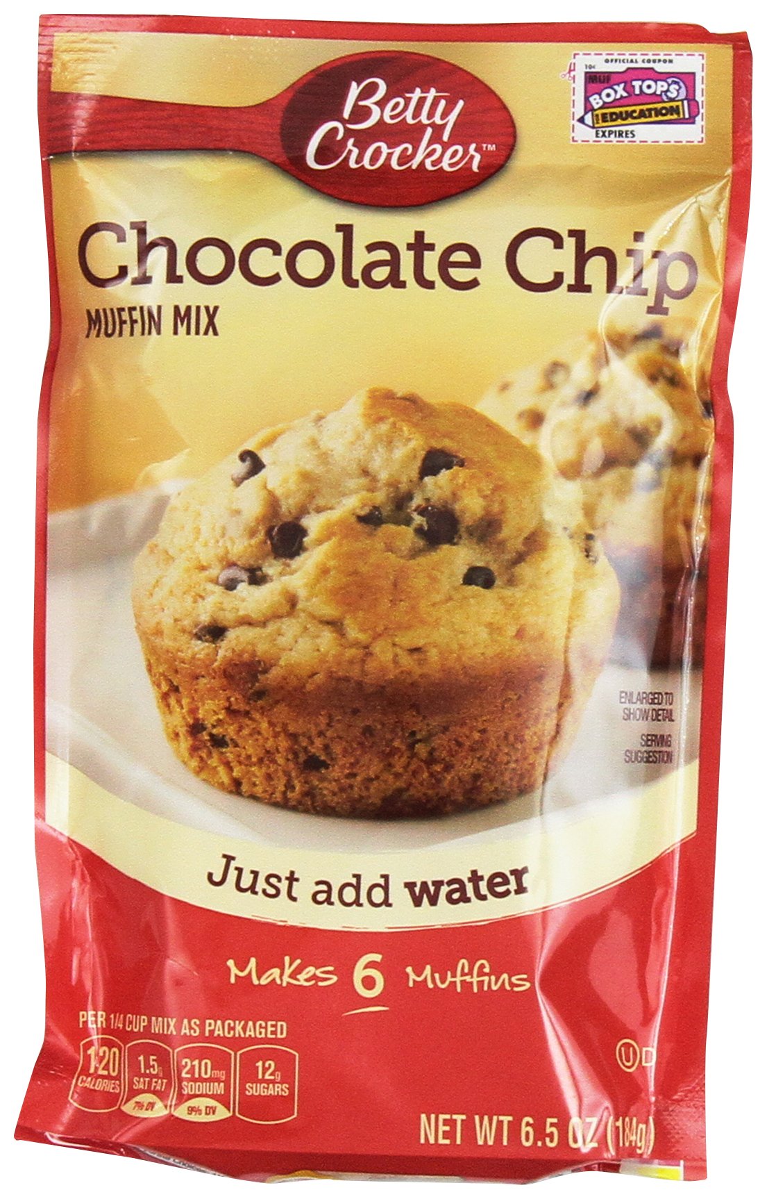 Betty Crocker Muffin Mix Chocolate Chip 6.5 Oz 12 Packs
