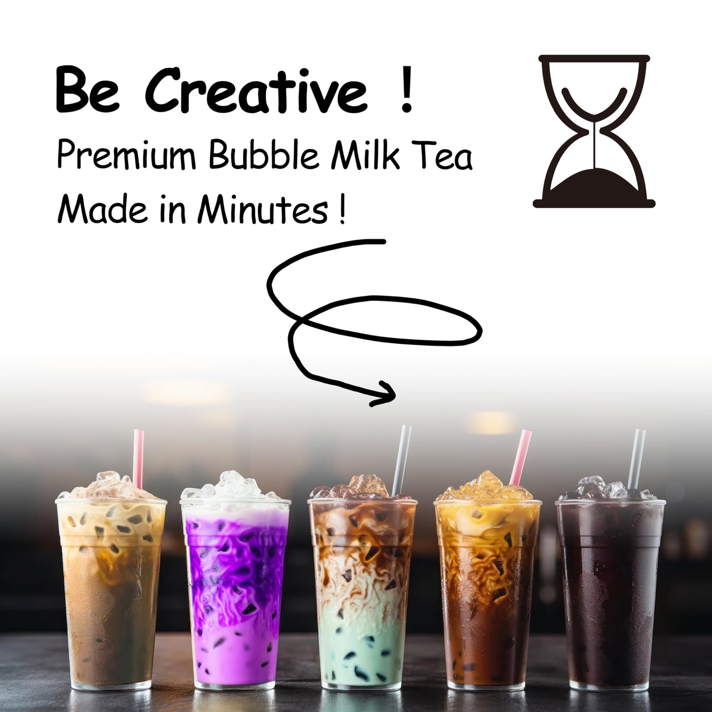 Boba Moo X Premium Boba Tea Kit With Taro Milk Tea Flavor - Only 5,000 Kits Yearly, Small Batch Bubble Tea Kit With Boba Tapioca