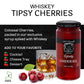 Sable & Rosenfeld spirit-inspired flavor Tipsy Cherries Cocktail Garnish - 10 oz (Pack of 6)