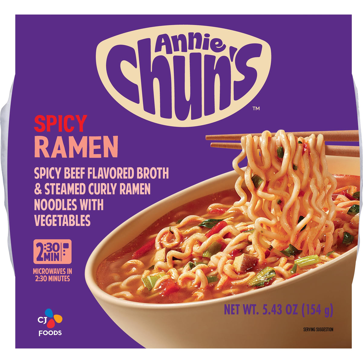 Annie Chuns Spicy Ramen Bowl, 5.43 oz (Pack of 1)