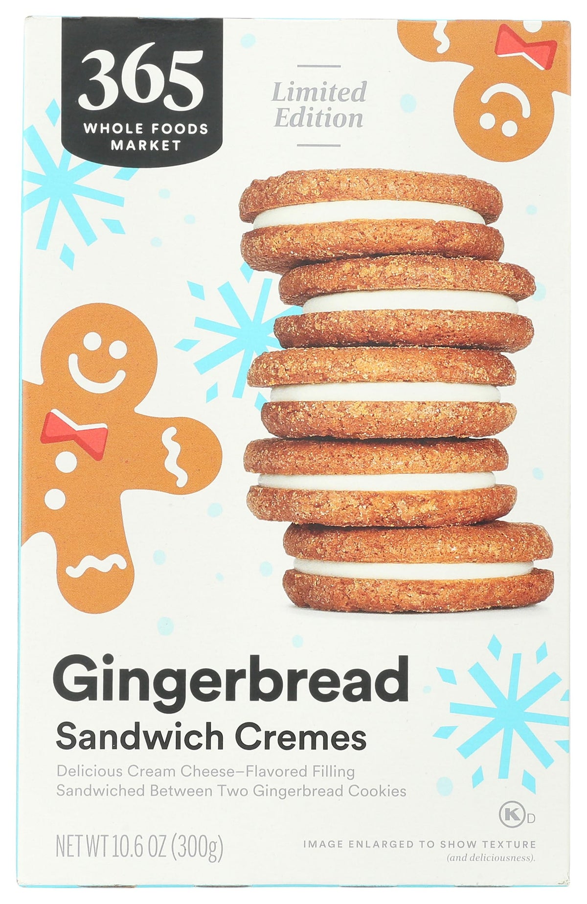365 by Whole Foods Market Gingerbread Cookie with Cream Cheese Filling, 10.6 OZ