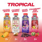 SueroX Sugar-Free Sports Drink, Electrolyte Hydration with 8 Ions, 12 Pack, 21.3 Fl Oz Each, Tropical Flavor