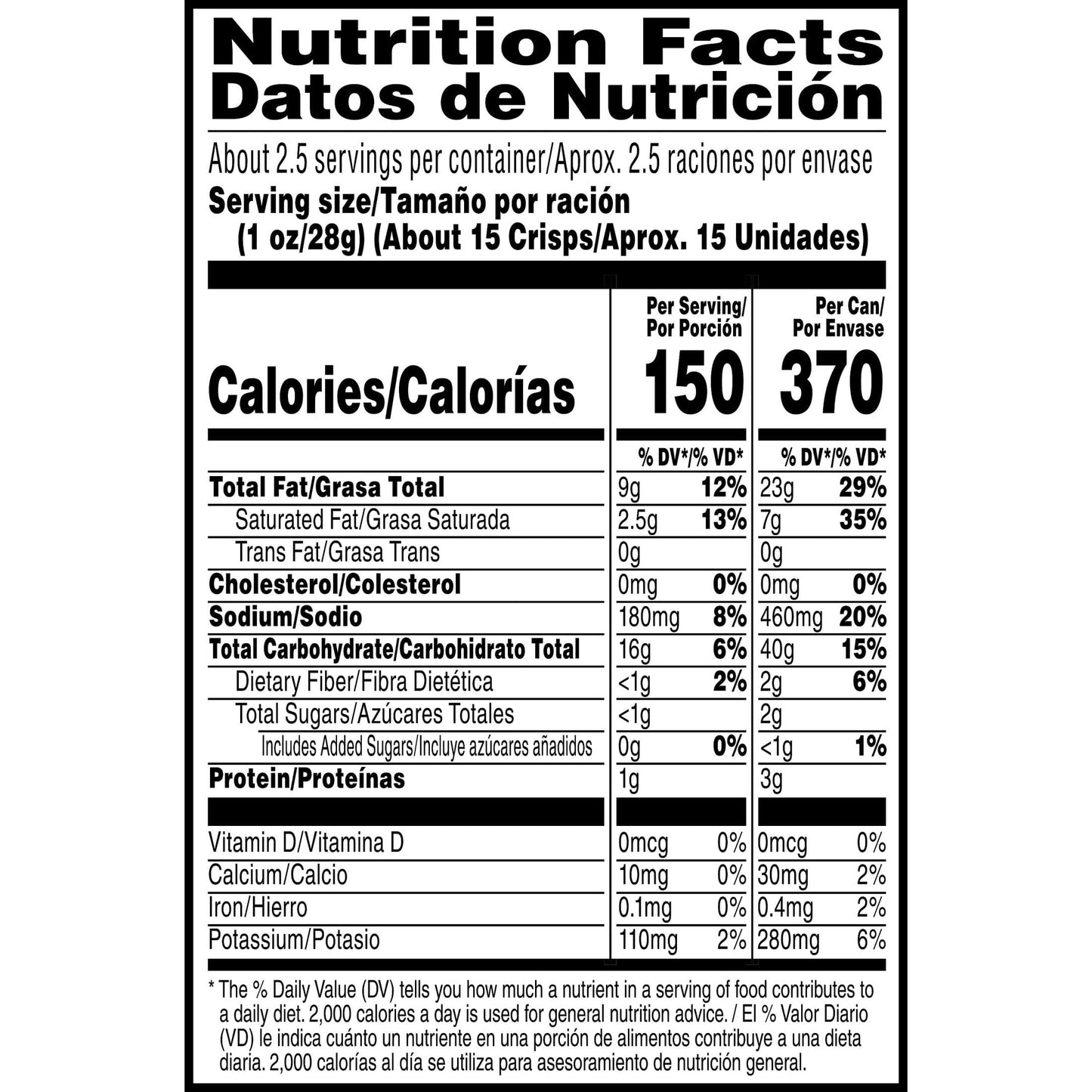 Pringles Potato Crisps Chips, Cheddar Cheese 2.5oz (12 Count)