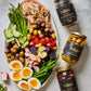 Mina Dry Cured Black Olives, Moroccan Olive Oil, 7 oz, Non-GMO, Gluten-Free, Vegan, Low Carb, Great for Keto Snacks