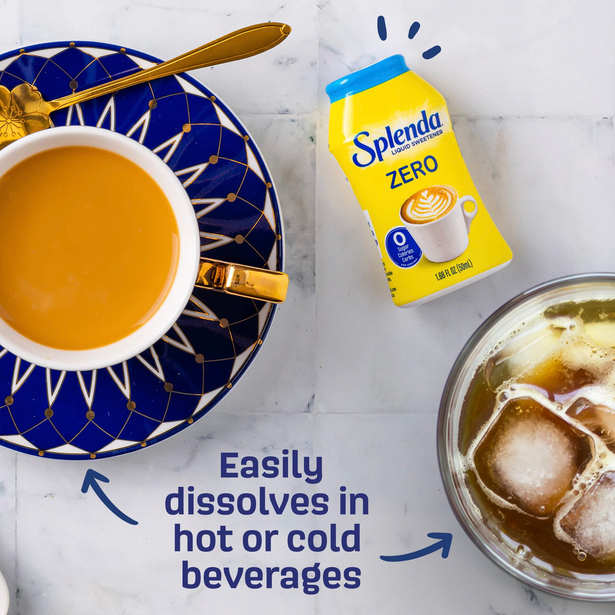 Splenda Zero Liquid No Calorie Sweetener, Original 1.68 Fl Oz