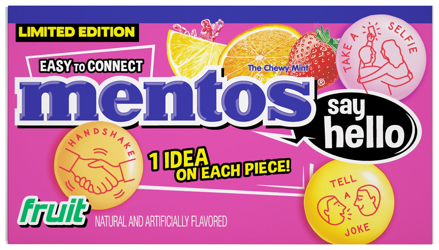Mentos, Mixed Fruit, 1.32 Ounce (Pack Of 15)