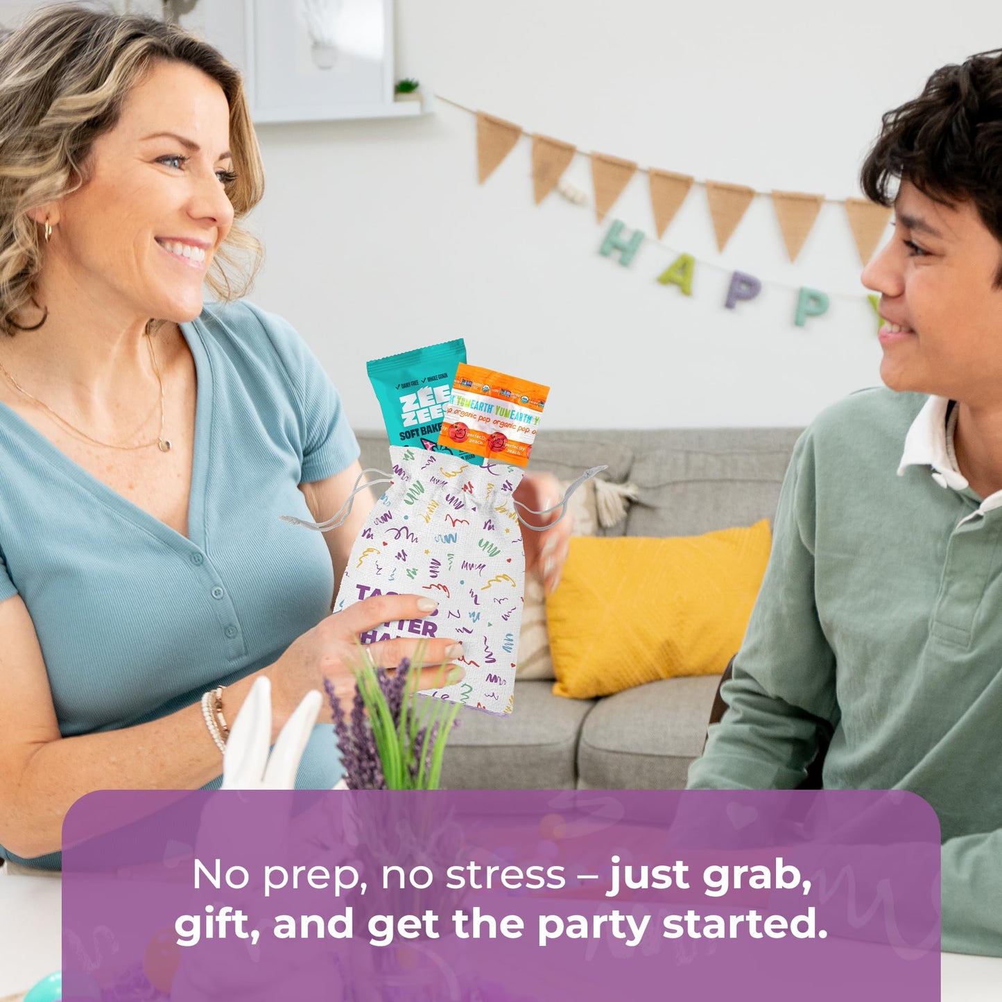 BUNNY · JAMES · Birthday Snacks Bag – Cake-Flavored   & Candy Variety Pack for Kids, Teens & mature-themeds