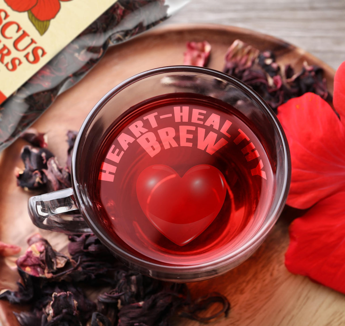 Mexgrim Hibiscus Flowers Dried Bulk Tea, 1.2 Lbs (19oz) Natural Herbal for Hot/Iced Drinks
