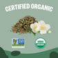 Organic Jasmine Tea K-Cup Pods  24 Pods by FGO - Keurig Compatible - Naturally Occurring Caffeine  enhanced Jasmine Green Tea is USDA Organic  Non-GMO  & Recyclable