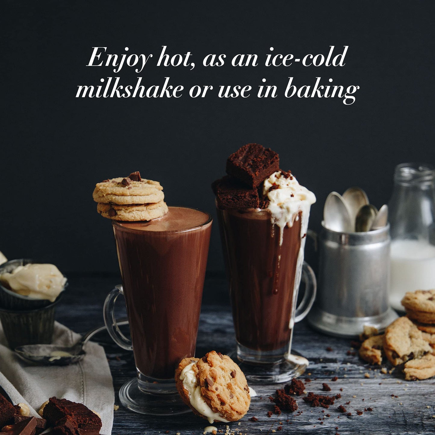 Whittard Of Chelsea - Salted Caramel Flavor Hot Chocolate - Milk Chocolate Mix, Vegetarian, Vegan Friendly, Baking Cocoa (350G,