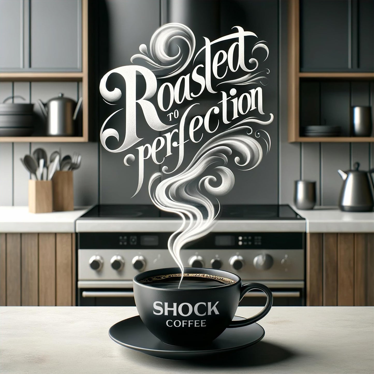 Shock Coffee Ground, Strong Caffeinated Coffee, 16 Ounce, Model 5814