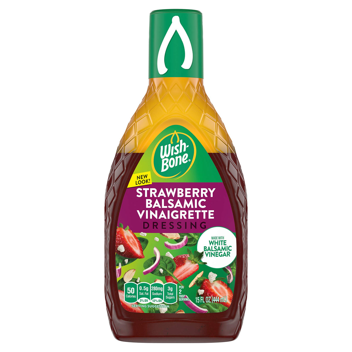 Wish-Bone Strawberry White Balsamic Vinaigrette Dressing, 15 Fl oz, Model 10041321007221