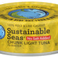 SUSTAINABLE SEAS Chunky Light Tuna in Water No Salt, 6 OZ