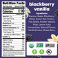 Noka Superfood Fruit Smoothie Pouches, Blackberry Vanilla, Healthy Snacks with Flax Seed, Plant Protein and Prebiotic Fiber, Veg