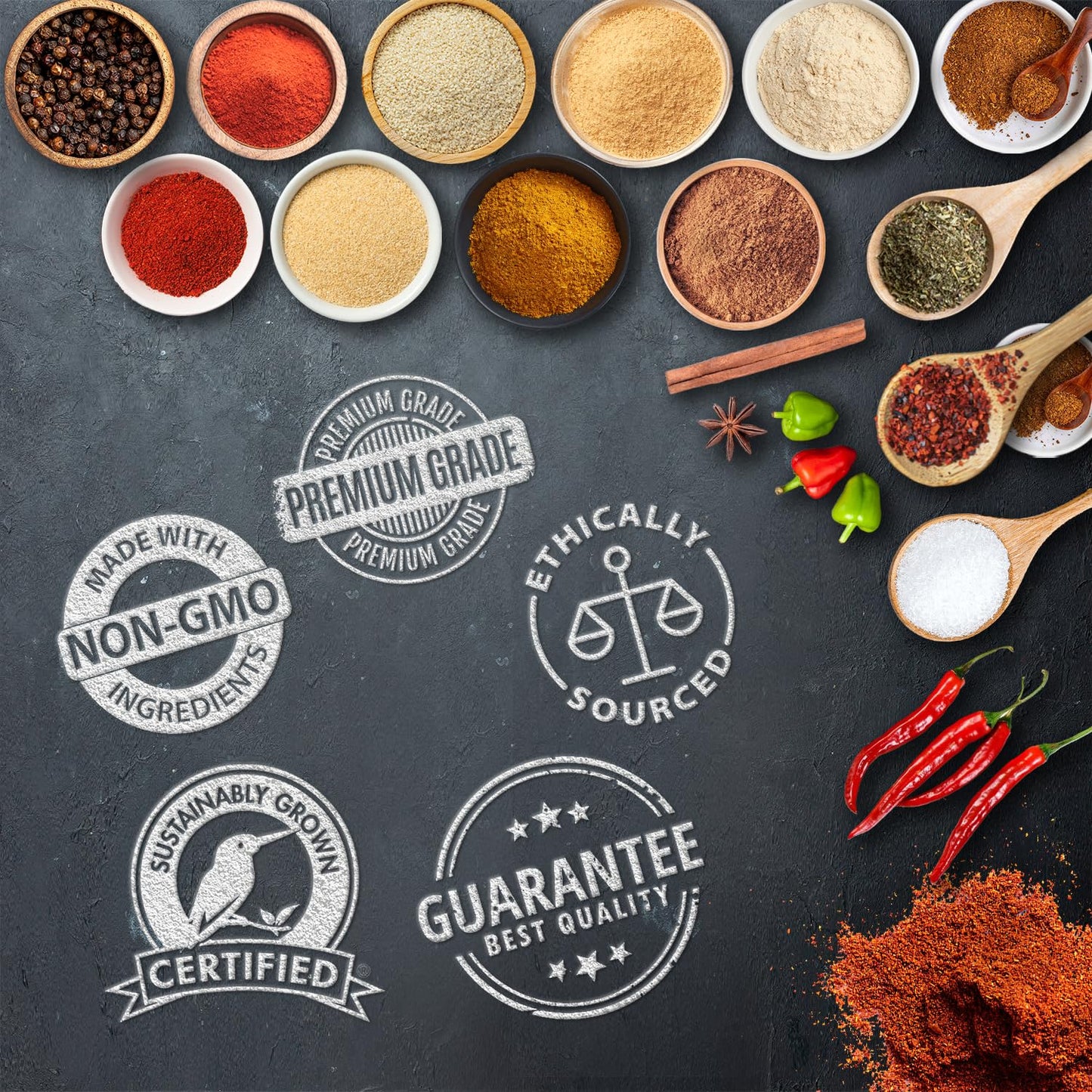 Fresh Finest Premium Garlic Powder - 17Oz Bottle - 100% Pure, Non-Gmo, Gluten-Free, Ground Garlic Spice For Cooking