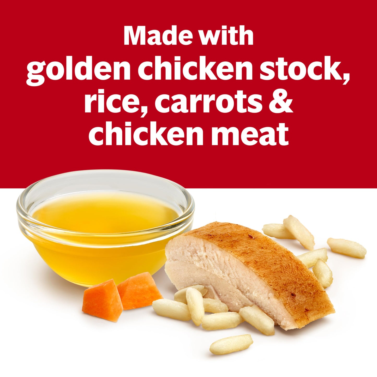 Campbells Condensed 25% Less Sodium Chicken and Rice Soup, 10.5 oz Can