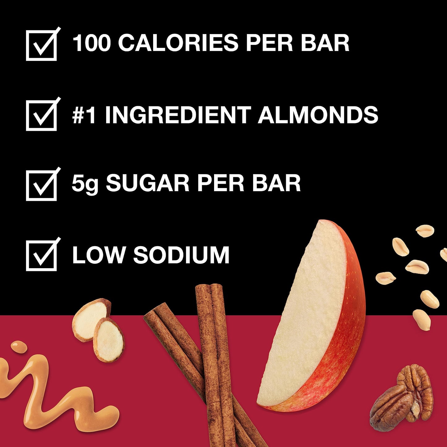 KIND THINS Caramel Apple Cinnamon Snack Bars, Gluten Free, 100 Calorie, 60 Count, 0.74 Ounce Each