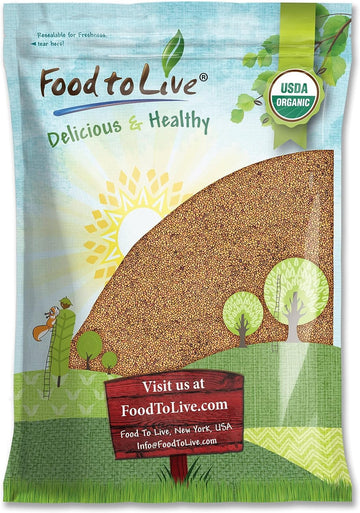 Food to Live - Alfalfa Seeds for Sprouting, 10 Pounds Edible Seeds, Pure, Vegan, Kosher, Bulk