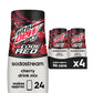 SodaStream MTN Dew Code Red Zero Sugar Drink Mix (440ml  Pack of 4)