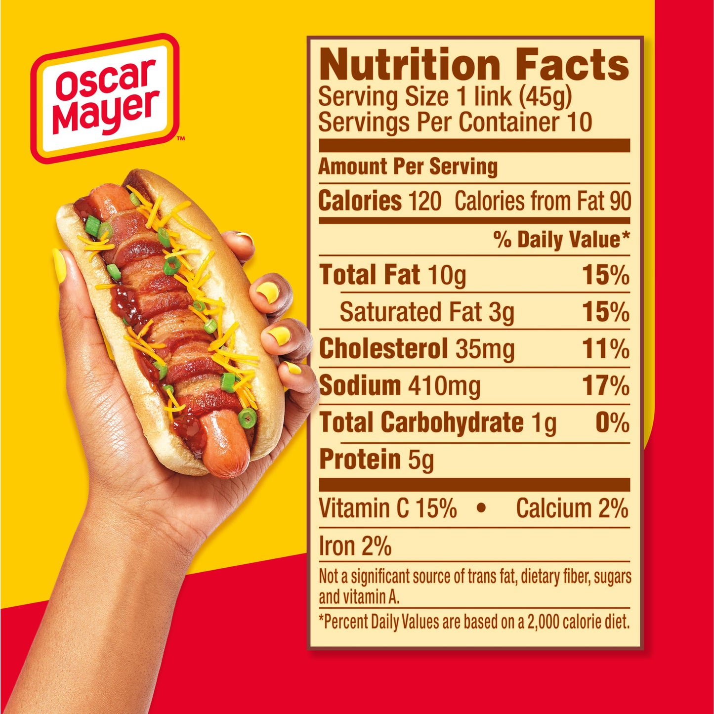 Oscar Mayer Classic Wieners Hot Dogs, 10 Ct Pack