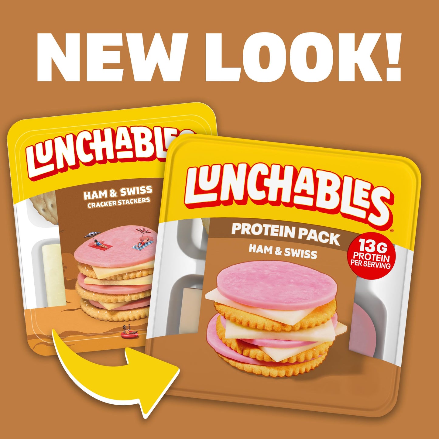 Lunchables Ham & Swiss Protein Pack, 3.2 oz Pack