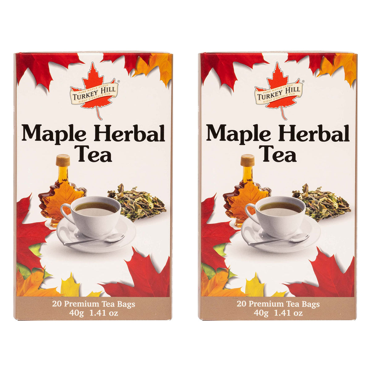 Turkey Hill Sugarbush Enhanced 100% Pure Canadian Maple Infused Herbal Tea, 2 Pack