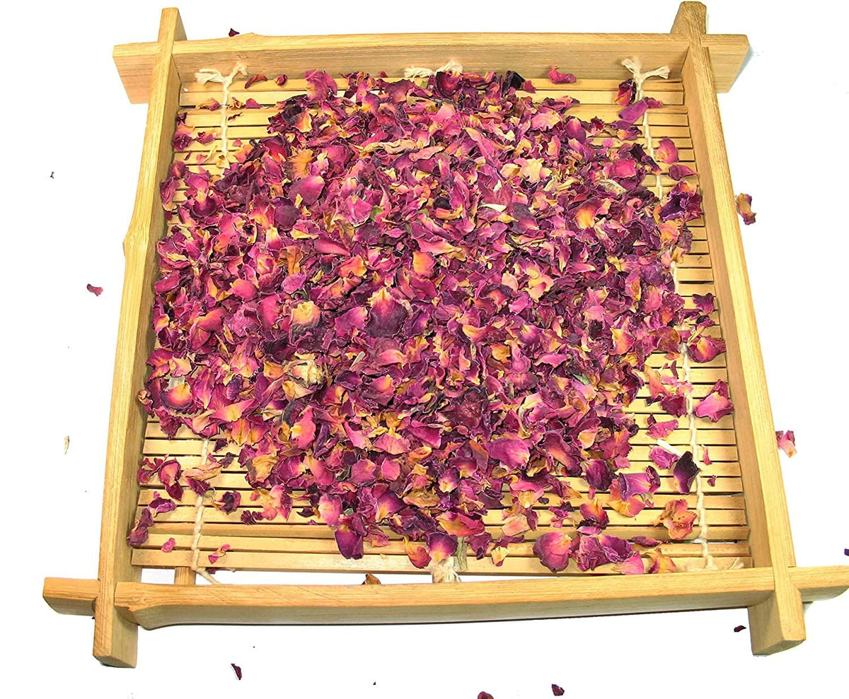 Greenhilltea Organic Rose Petals Tea - Caffeine Free Herbal Tea, 1 LB