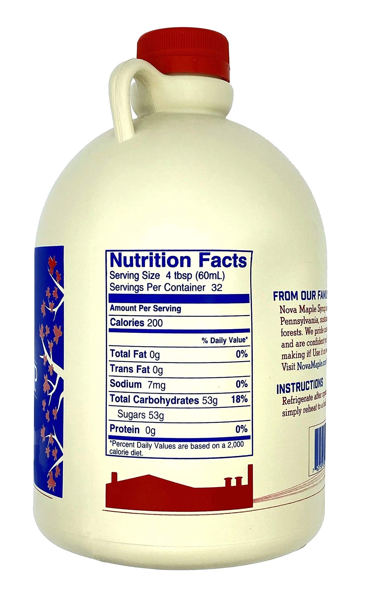 Nova Maple Syrup Pure Grade-A Dark Maple Syrup 16 Fl Oz (Pint)