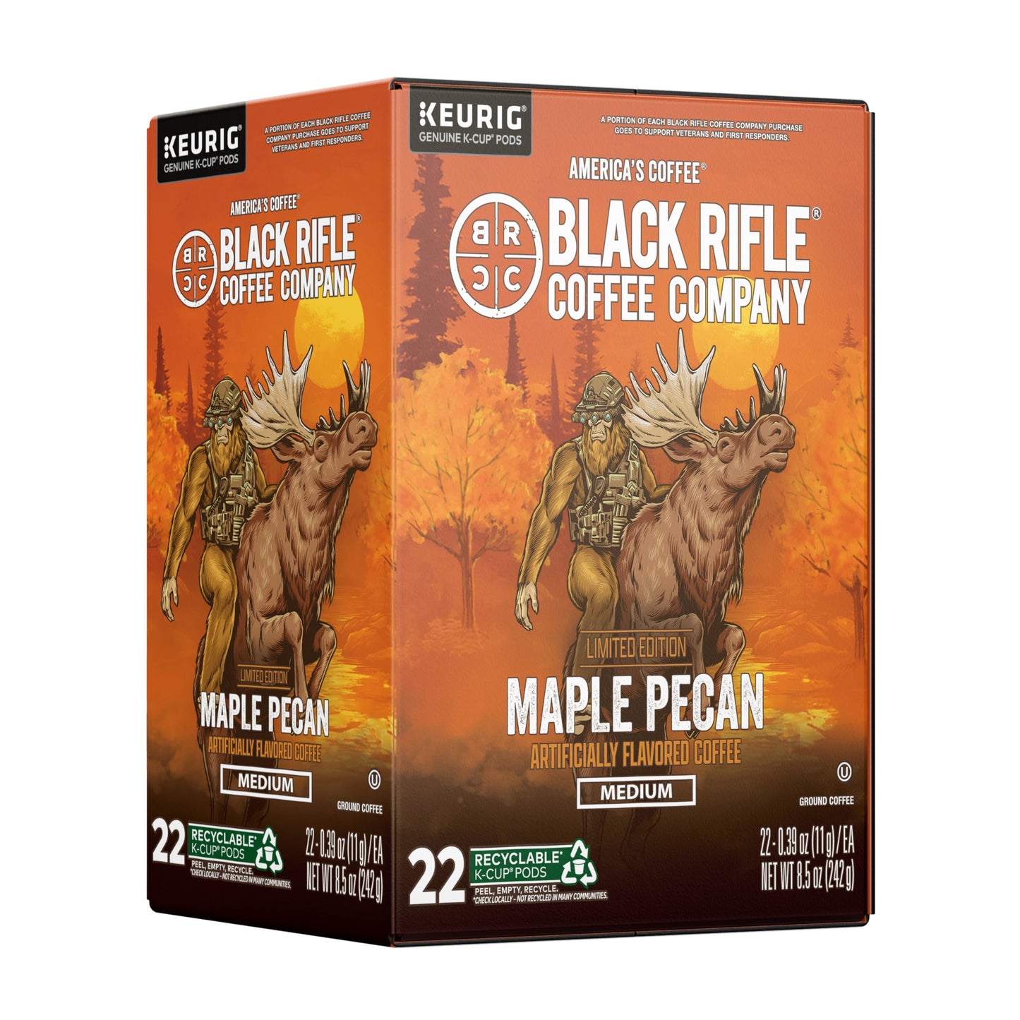 Black  Coffee Company Maple Pecan - 22 Count