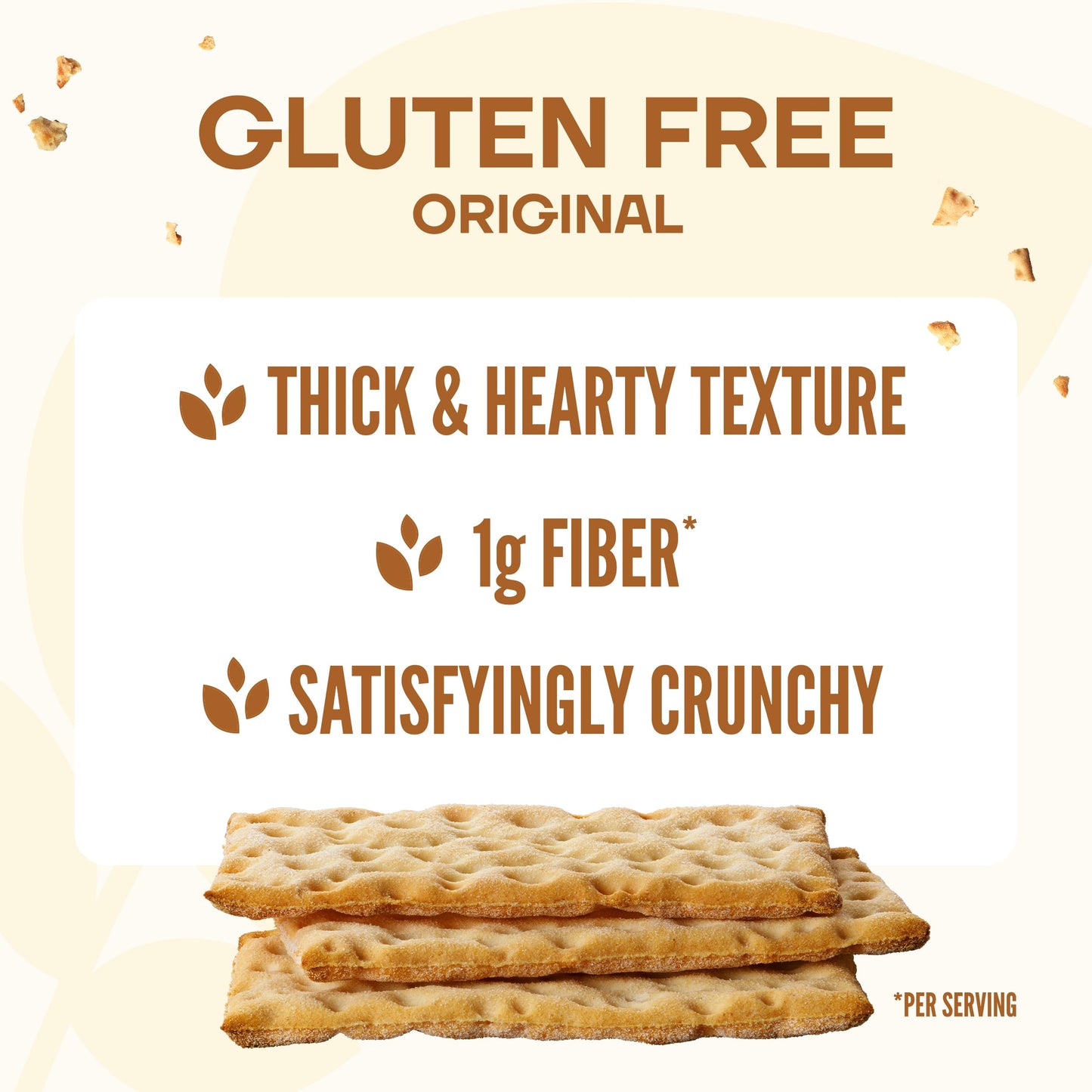 Wasa Gluten Free Original Crispbread, Non-GMO Crackers, 5.4 oz (Pack of 10)