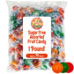 Arcor Sugar  Free Assorted  Fruit  Flavor Hard Candy  - 1  lb Bulk Bag (Approx 75 Count) - Cherry, Lime, Orange Individually Wra