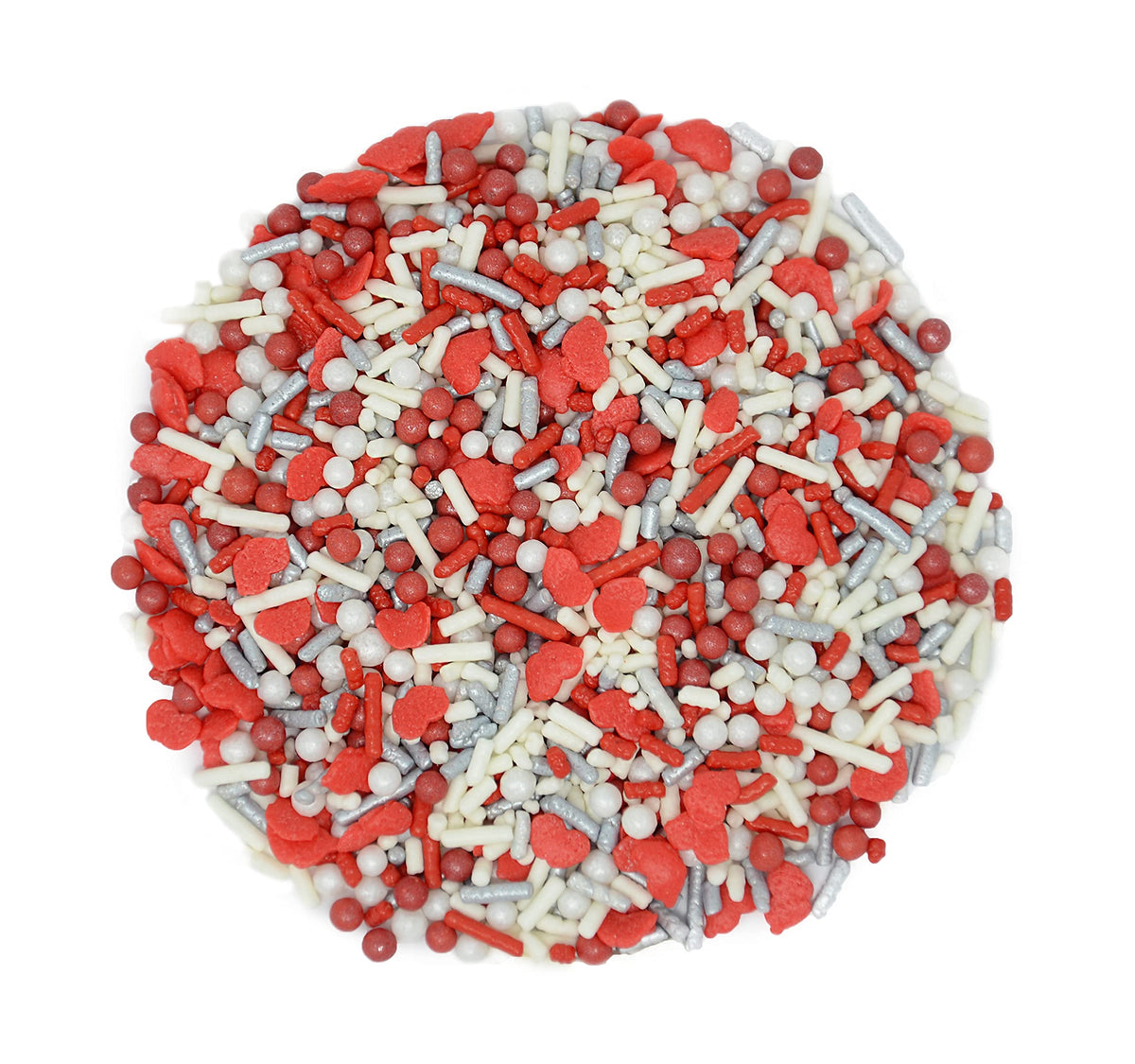 Mystic Sprinkles Valentine'S Day Sprinkle Mixes (Cupid'S Kiss In Silver 3.4Oz)